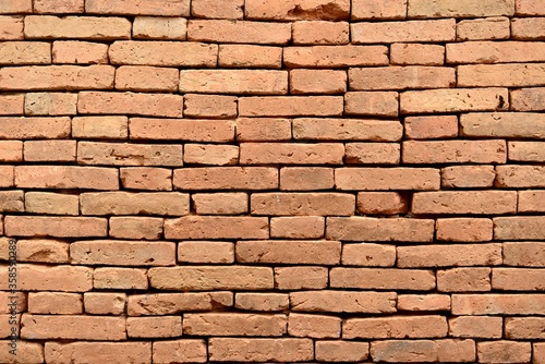 Beautifully arranged bricks texture background.Old Brick wall texture background. 