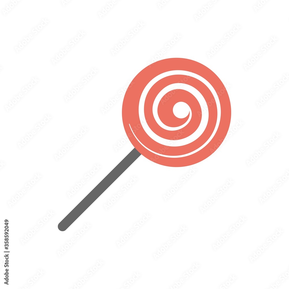Candy icon in flat design style. Sweets sign. Candy icon in flat design style. Sweets sign.