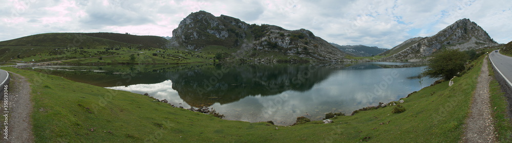 Lago Enol in Picos de Europa National Park in Asturias,Spain,Europe
Lago Enol in Picos de Europa National Park in Asturias,Spain,Europe