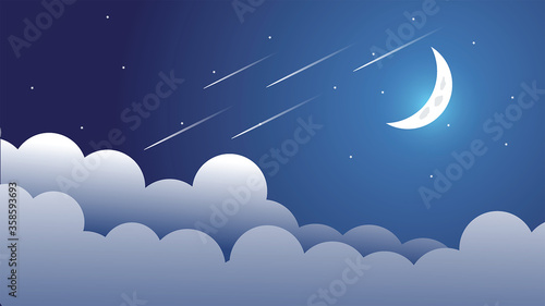 Premium vector banners with polygonal landscape illustration background.