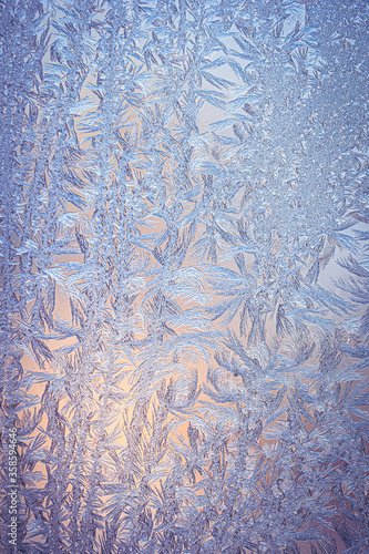 Icy glass natural pattern