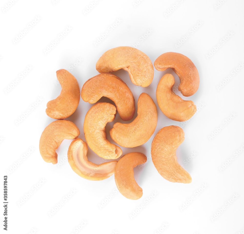 cashew nut isolated on white background cashew nut isolated on white background
