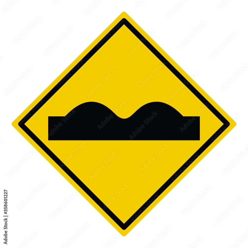uneven road signal, uneven road surface, traffic sign vector uneven road signal, uneven road surface, traffic sign vector
