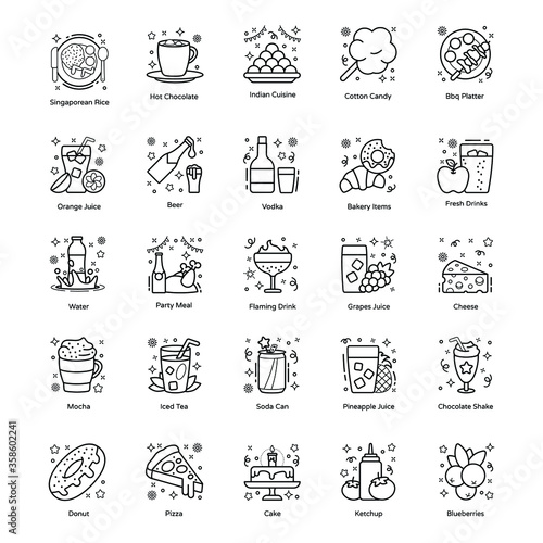 
Food, Drinks and Cuisines Items Pack 
