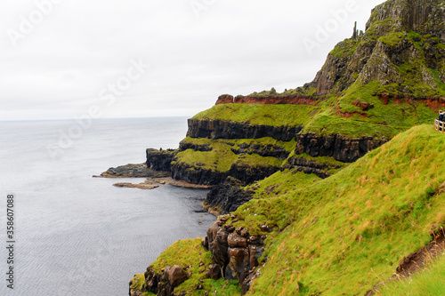 Nature of the Giant's Causeway and Causeway Coast, the result of an ancient volcanic eruption UNESCO World Heritage Site