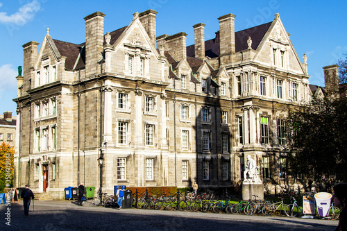 Canvas Print DUBLIN - NOVEMBER 11: Trinity College is Ireland's oldest university founded in 1592