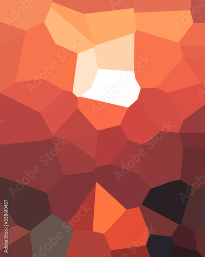 abstract geometric shapes with warm colors
