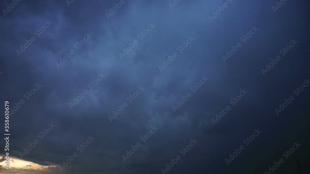 Thunderstorm and lightning among the clouds. Thunderstorm and lightning among the clouds.