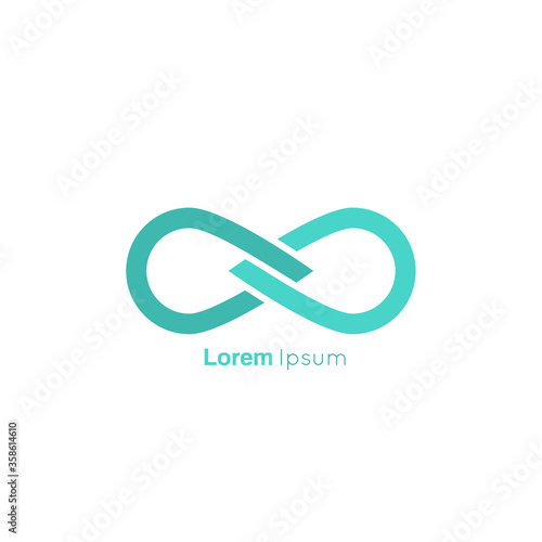 Concept association, alliance, unity, teamwork Abstract vector logo design template