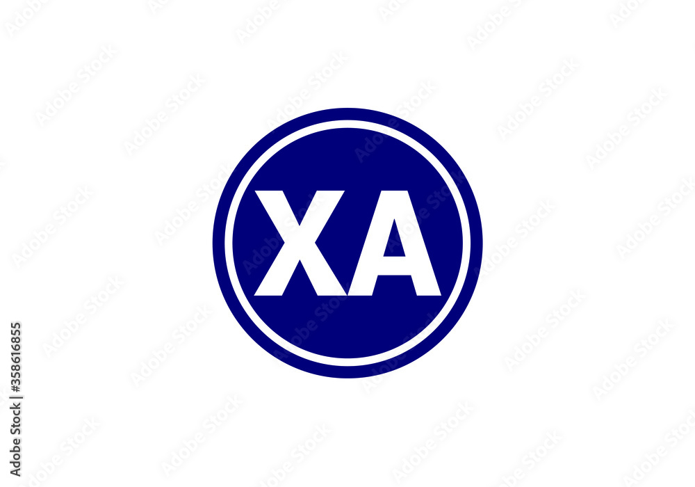 Initial Monogram Letter X A Logo Design Vector Template. X A Letter Logo Design Initial Monogram Letter X A Logo Design Vector Template. X A Letter Logo Design