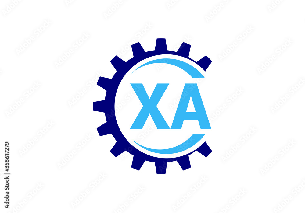 Obraz premium Initial Monogram Letter X A Logo Design Vector Template. X A Letter Logo Design