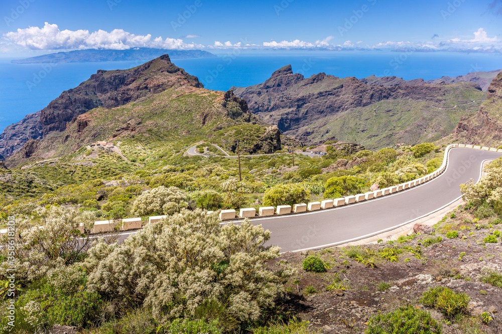 Mountain road, Tenerife, Canary islands, Spain