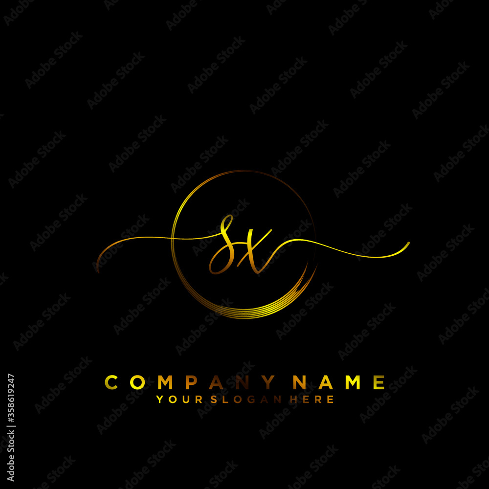 SX Initial handwriting logo vector
SX Initial handwriting logo vector