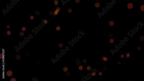 Abstract Dust Particles Background. Bokeh Particles Background.Flickering Particles, random motion of particles.