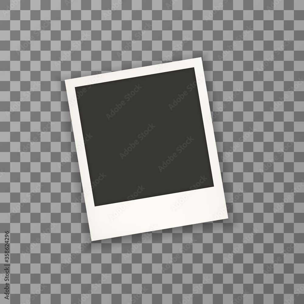 Photo frame on a transparent background with a realistic paper texture and shadow. Can be used to design photo albums, promo, advertising. Photo frame retro vintage mock up Photo frame on a transparent background with a realistic paper texture and shadow. Can be used to design photo albums, promo, advertising. Photo frame retro vintage mock up