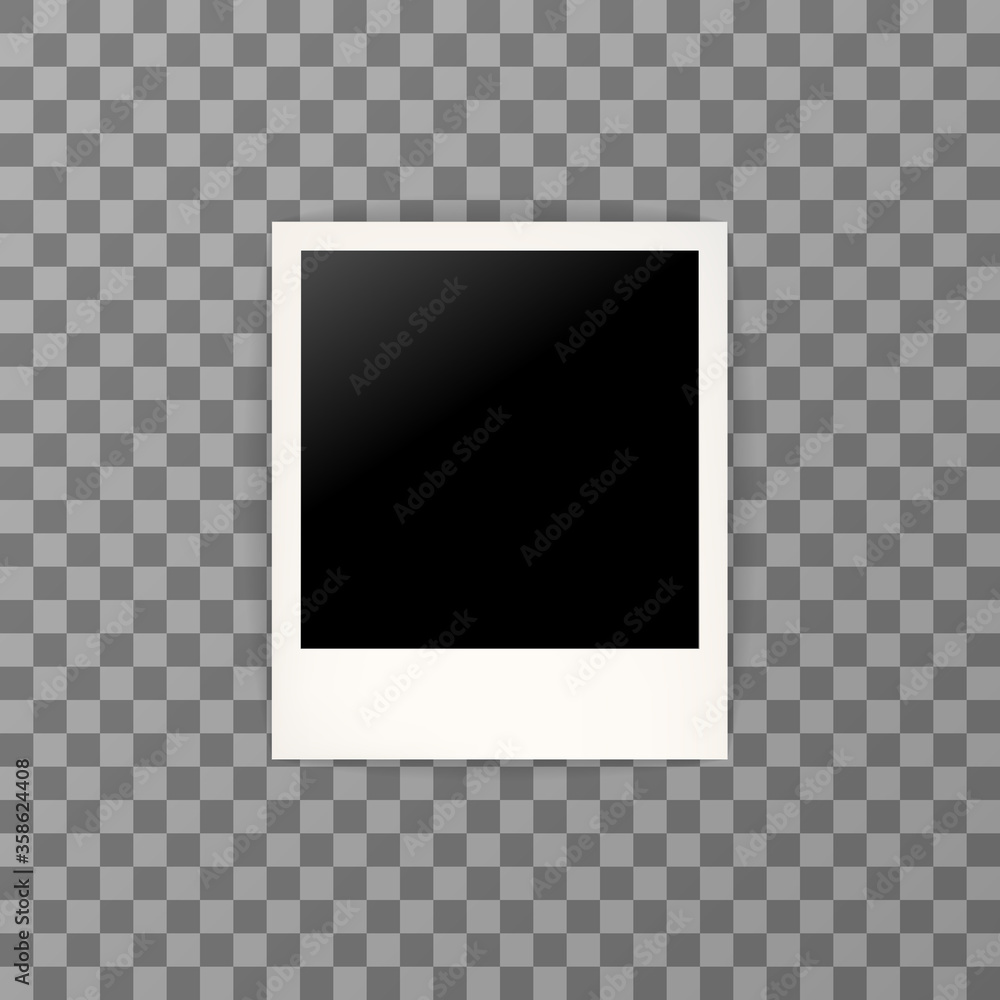 Photo frame with shadow. Vector illustration. EPS 10. Photo frame with shadow. Vector illustration. EPS 10.