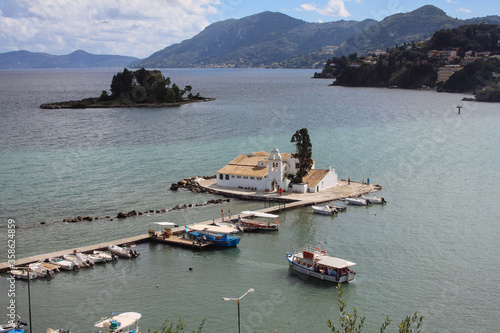 Vlacherna Monastery in Corfu, Greece