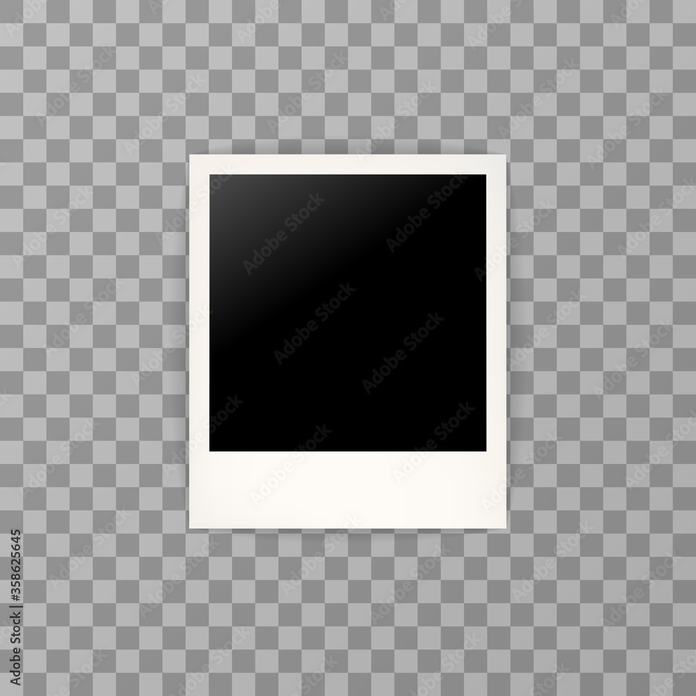 Photo frame with shadow. Vector illustration. EPS 10. Photo frame with shadow. Vector illustration. EPS 10.