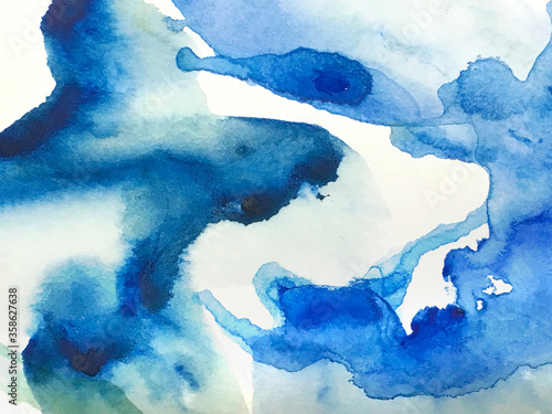 Abstract background drawn by watercolor