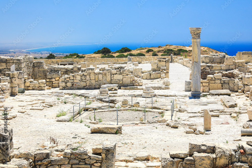 Bedeutende Archäologische Stätte Kourion mit Theater auf Zypern 