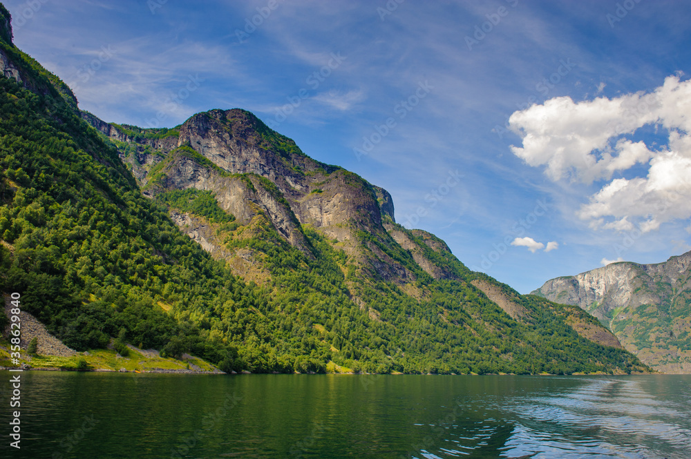 It's Outstanding landscape of the mountains of Sognefjord, Norway