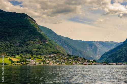 It's Outstanding landscape of the mountains of Sognefjord, Norway