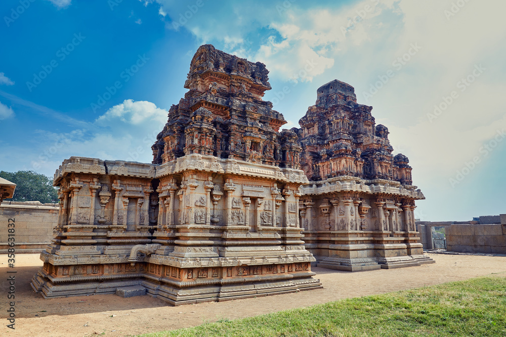 Vijayanagara temple in Hampi, Karnataka, India