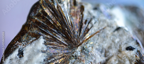 Astrophyllite stone close up