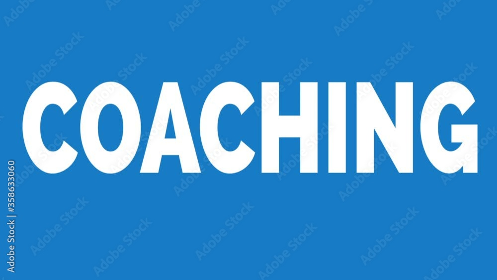 Coaching animated word. Kinetic typography.
Coaching animated word. Kinetic typography.