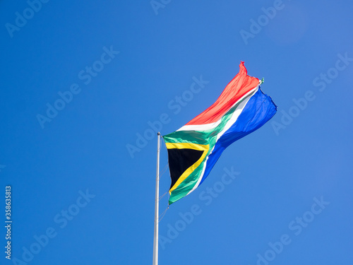 Südafrika, Ostkap, Port Elizabeth, Südafrikanische Flagge