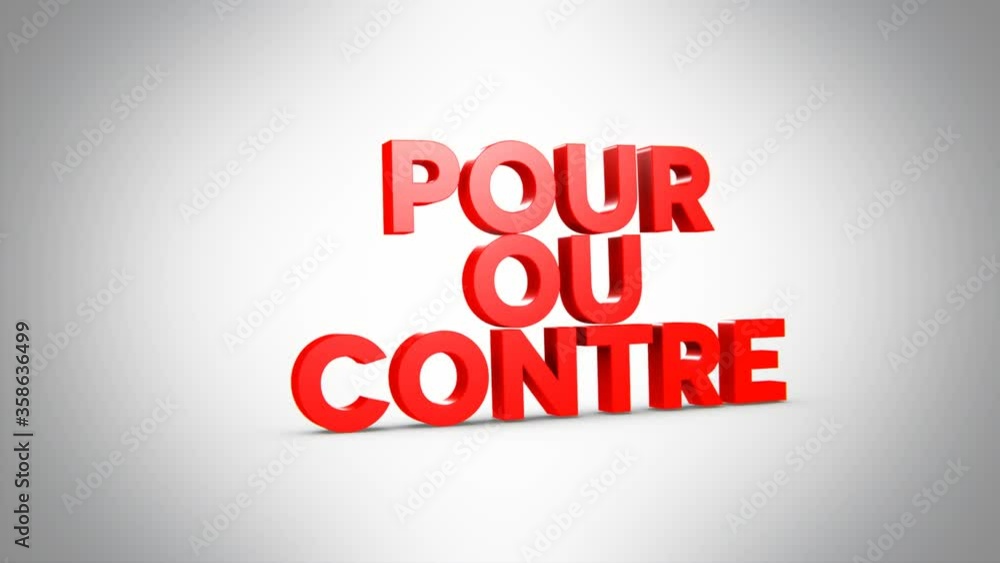pour ou contre 3D rouge pour ou contre 3D rouge