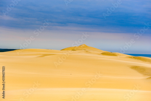 Dune of Pilat (Grande Dune du Pilat), the tallest sand dune in Europe. And the Atlantic Ocean. © Anton Ivanov Photo