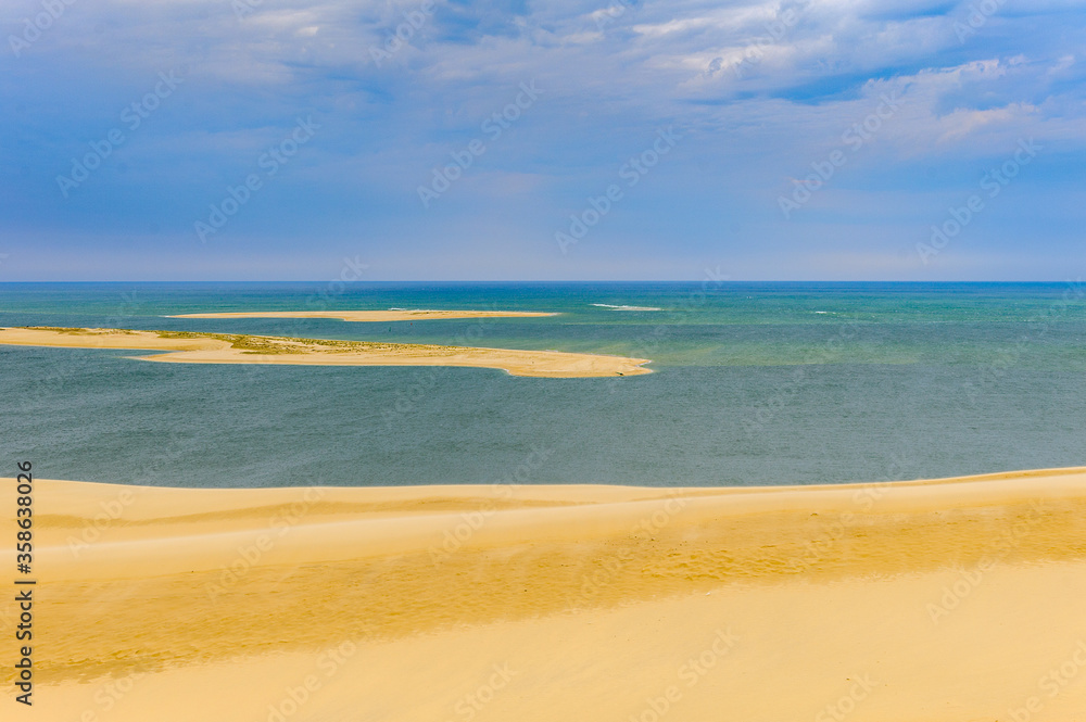 Incredible Dune of Pilat (Grande Dune du Pilat), the tallest sand dune in Europe. Incredible Dune of Pilat (Grande Dune du Pilat), the tallest sand dune in Europe.