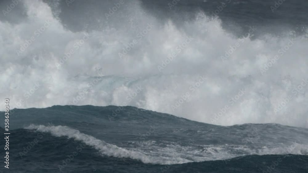 Slow motion of waves breaking, Fuerteventura. Slow motion of waves breaking, Fuerteventura.