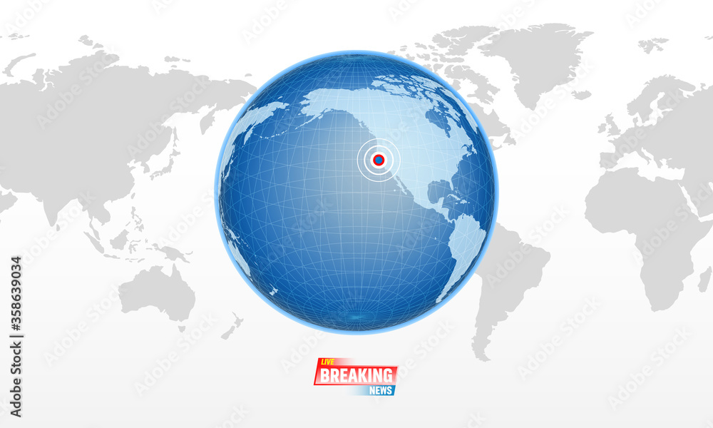 Realistic globe shape Realistic globe shape