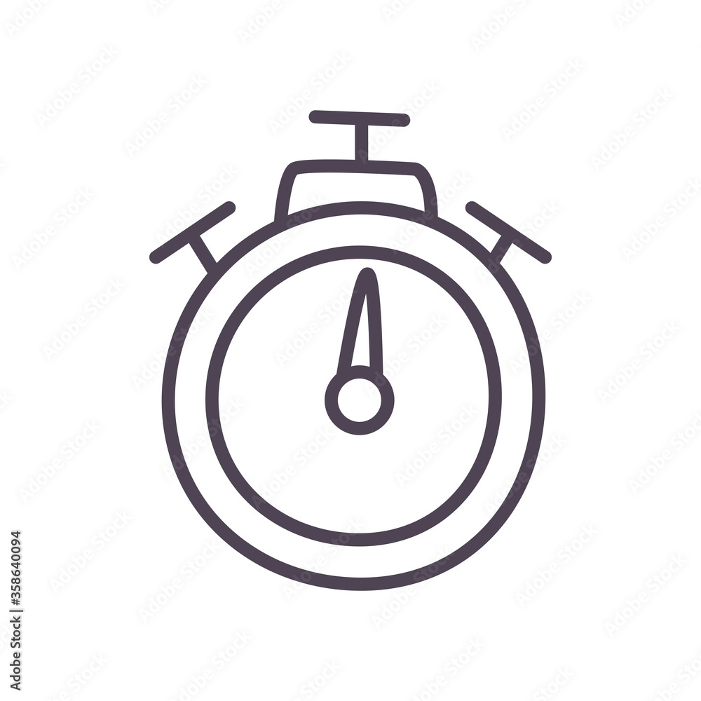 Chronometer line style icon vector design Chronometer line style icon vector design