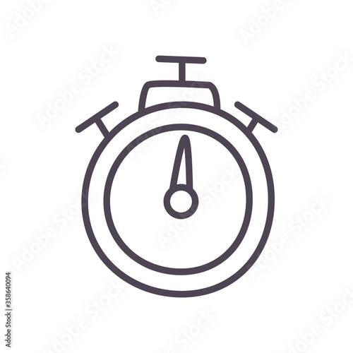 Chronometer line style icon vector design