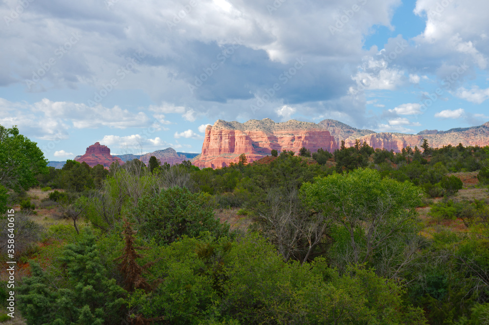 The Courthouse Butte looking from the south near Sedona, Arizona