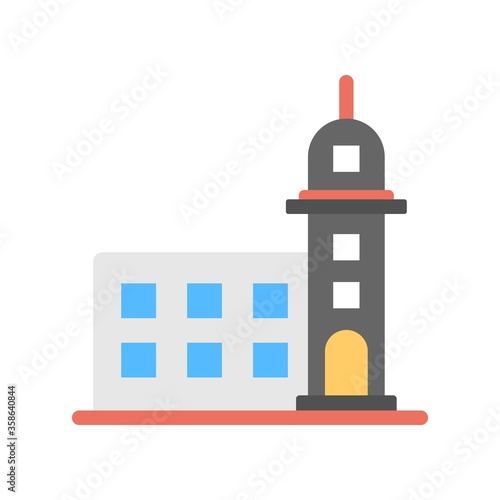 Wallpaper Mural Mosque icon in flat design style. Muslim worship building sign. Islamic architecture symbol. Torontodigital.ca