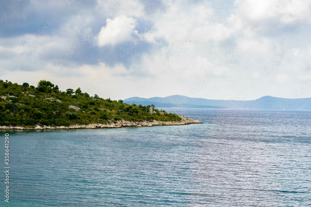It's Beautiful landscape of Croatia, mountains and Adriatic Sea