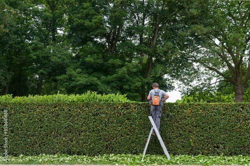 Gardener working 