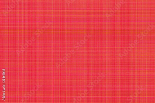 Illustrated Bright Red and Yellow Linen Texture Background