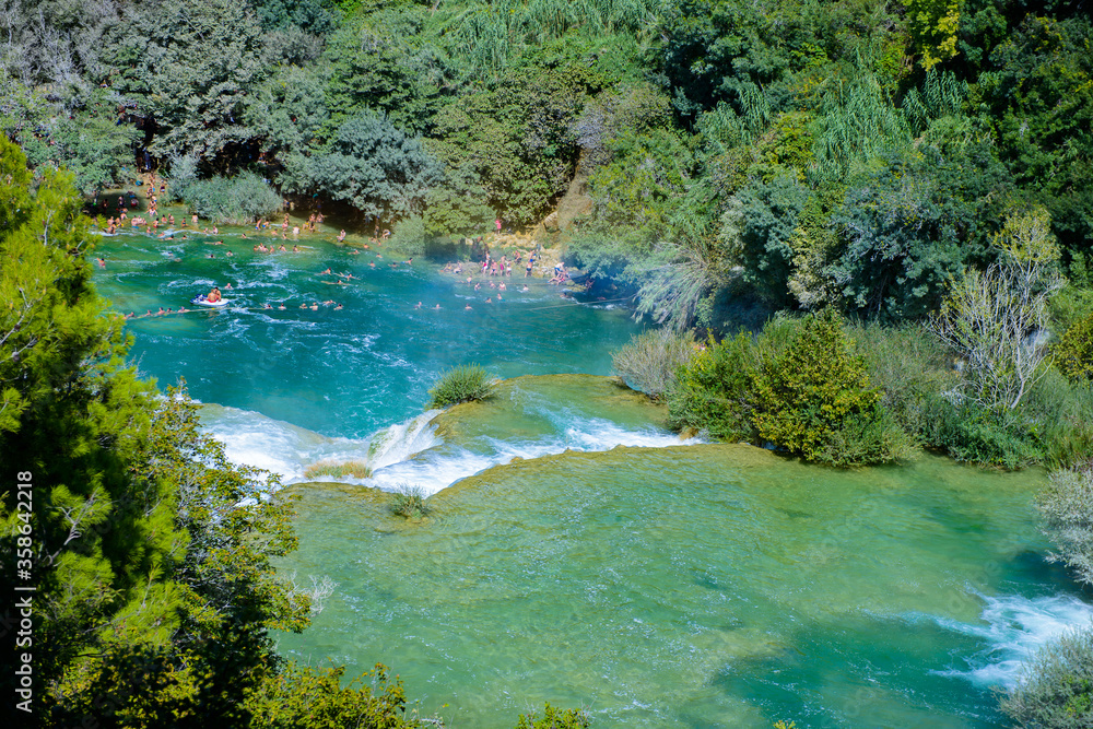 It's Beautiful Waterfall of the Krka National Park in Croatia It's Beautiful Waterfall of the Krka National Park in Croatia