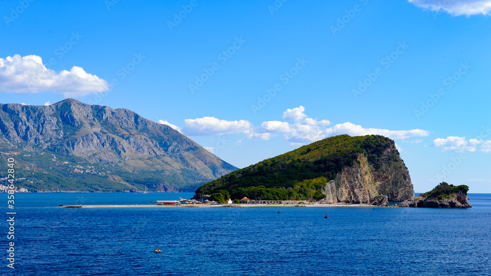 It's Saint Nicholas Island in Montenegro, Europe