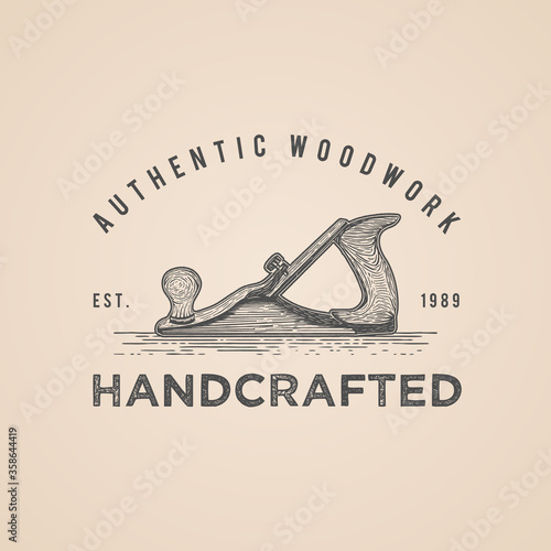 carpenter woodwork vintage logo