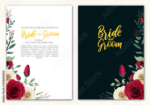 watercolor wedding card templates