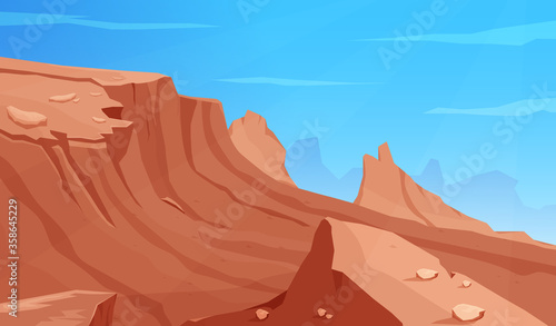 desert background cartoon illustration