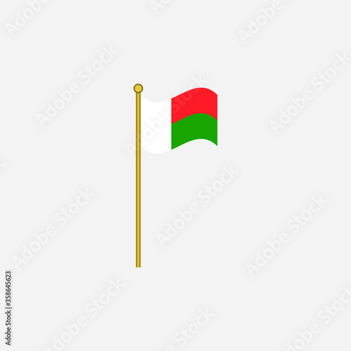 madagascar flag vector