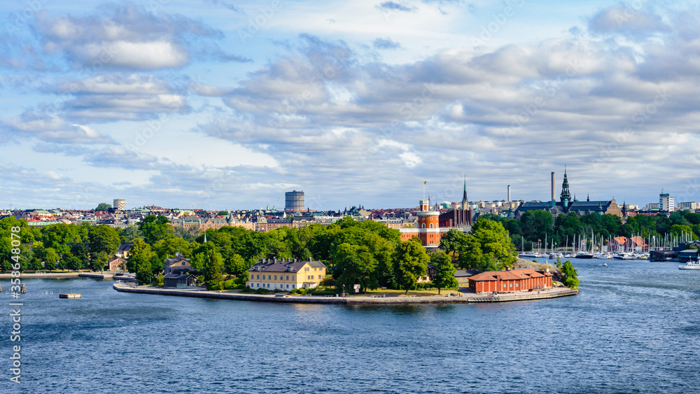 Panorama of Stockholm city, Sweden
