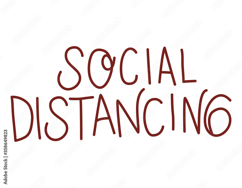 social distancing text design of Happiness positivity and covid 19 virus theme Vector illustration social distancing text design of Happiness positivity and covid 19 virus theme Vector illustration
